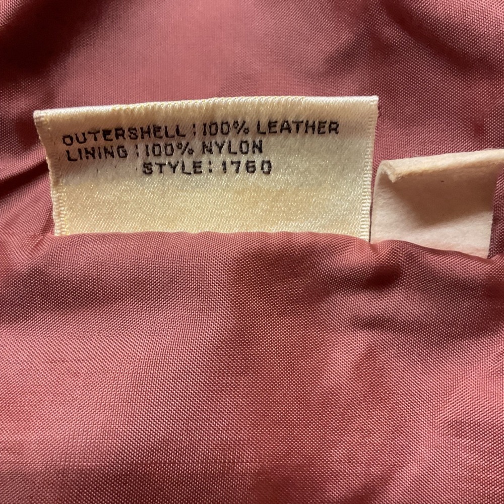 VTG Berman's Men's Leather Button Front Cowboy Western Rodeo Ranch Vest Brown 40 - Picture 11 of 12